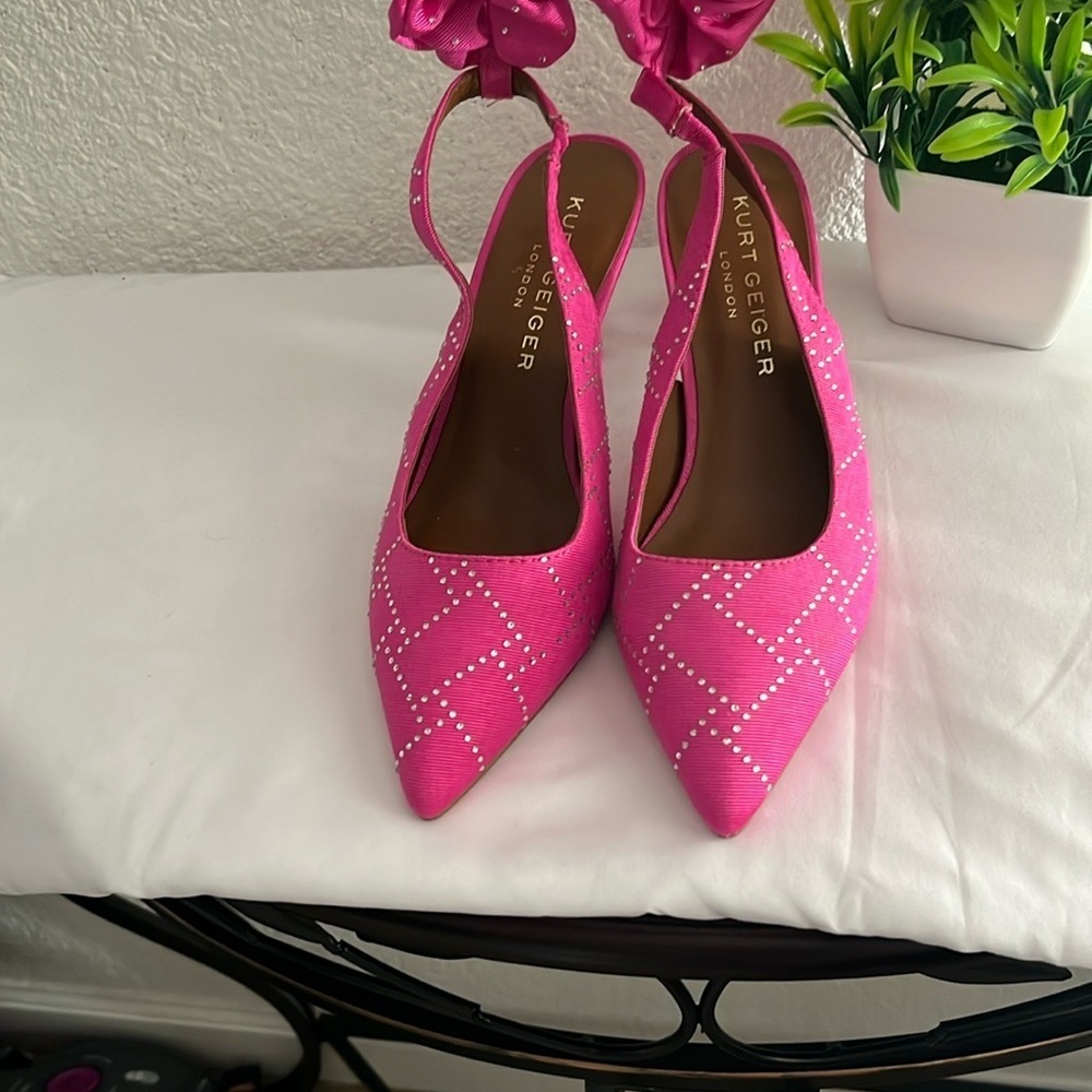 KURT GEIGER LONDON Women's Pink Stiletto Heels - Picture 6 of 14